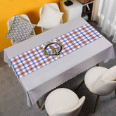 Clan Boswell Tartan Crest Table Runner Cotton JT53 Boswell Tartan Tartan Table Runner